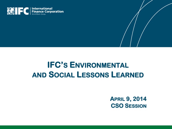 ifc ifc s s e e nvironmental nvironmental n.w