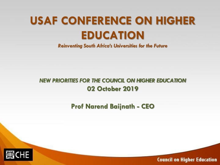 usaf conference on higher education reinventing n.w