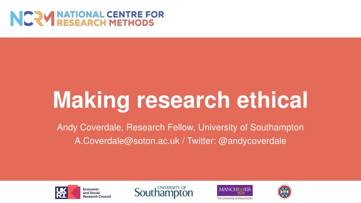making research ethical n.w