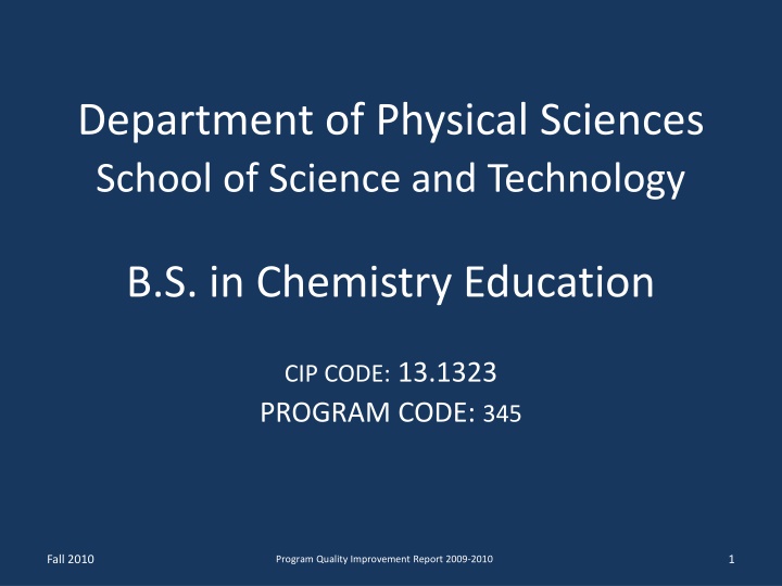 department of physical sciences school of science n.w