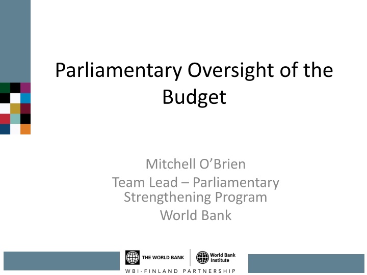 parliamentary oversight of the budget n.w