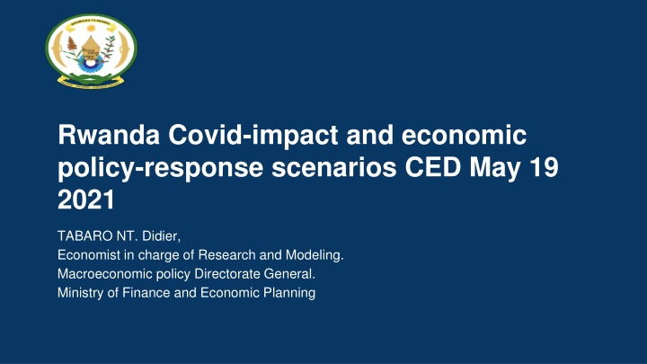 rwanda covid impact and economic policy response n.w