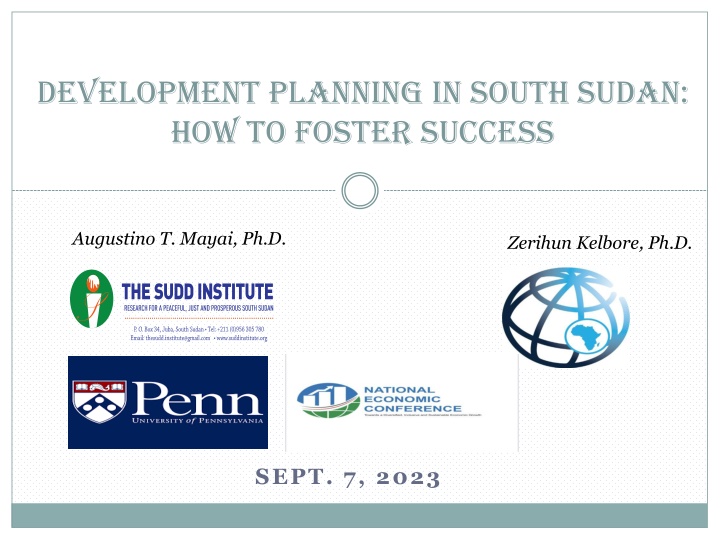 Development Planning in South Sudan: Enhancing Success through Strategic Reforms