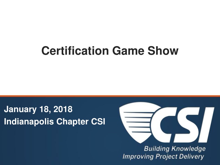 certification game show n.w