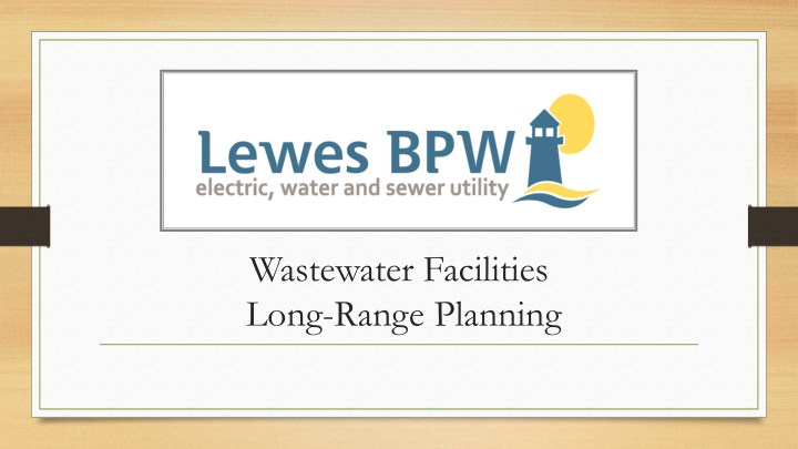 Wastewater Facilities Long-Range Planning