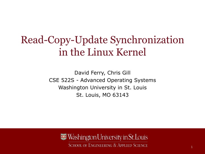 Read-Copy-Update Synchronization in the Linux Kernel