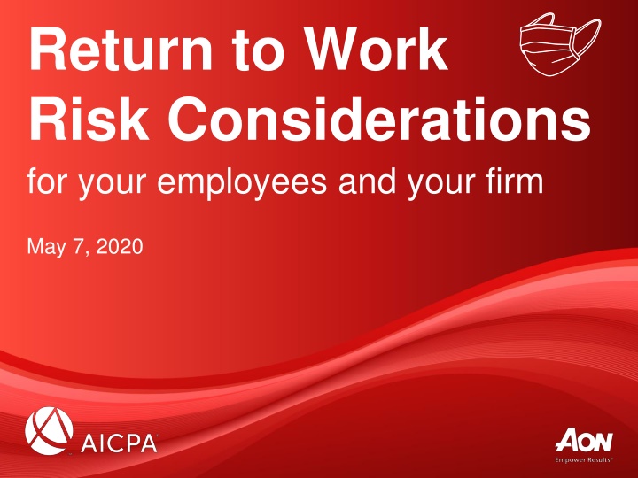return to work risk considerations for your n.w