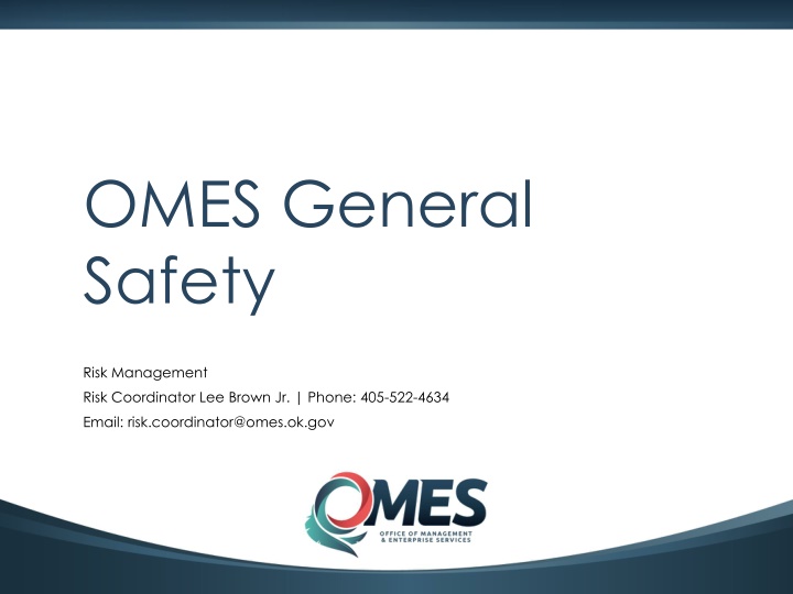 OMES General Safety Risk Management