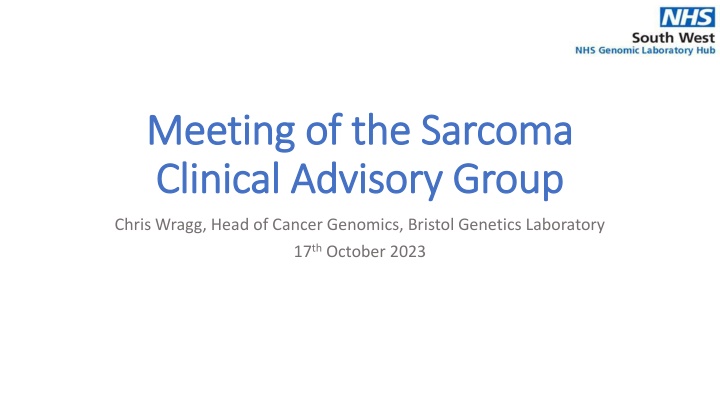meeting of the sarcoma meeting of the sarcoma n.w
