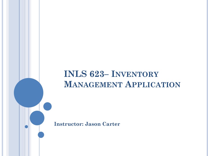 inls 623 i nventory m anagement a pplication n.w