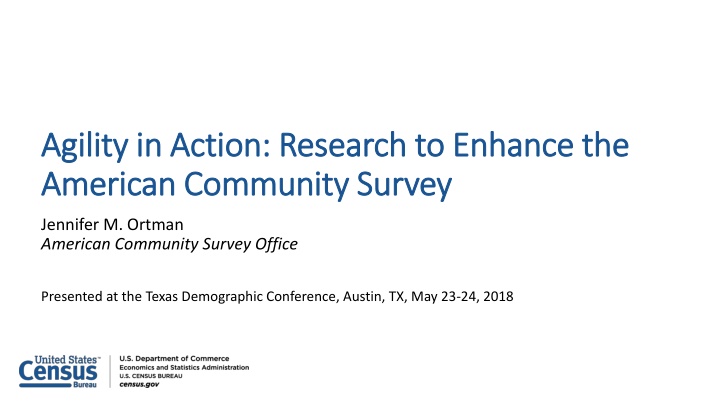 Enhancing American Community Survey: Research Insights