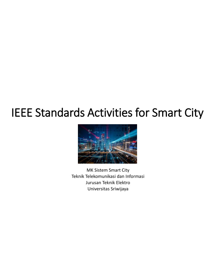 ieee standards activities for smart city ieee n.w
