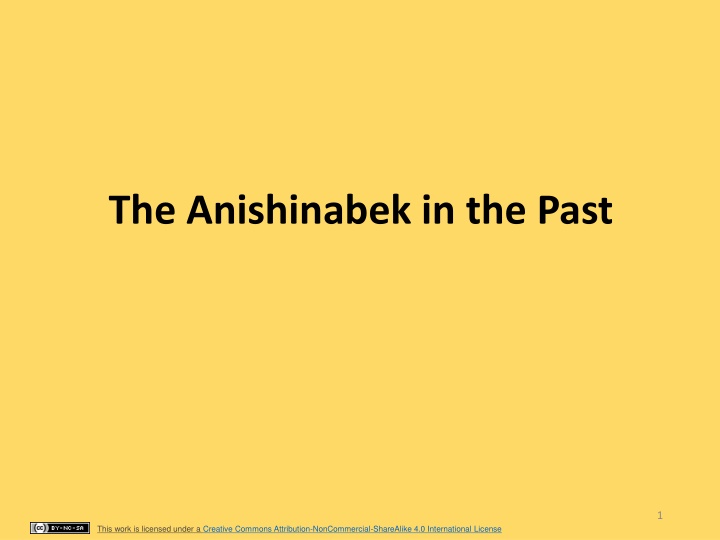 Anishinabek Journey Through History