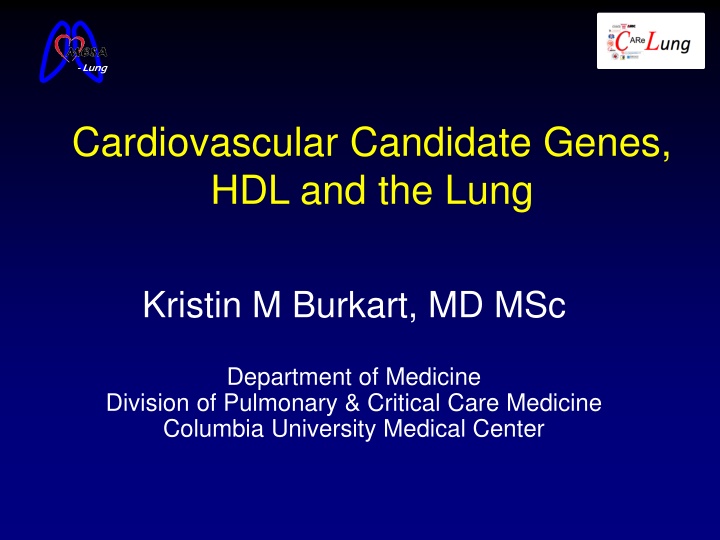 Lung Cardiovascular Candidate Genes: HDL Relationship