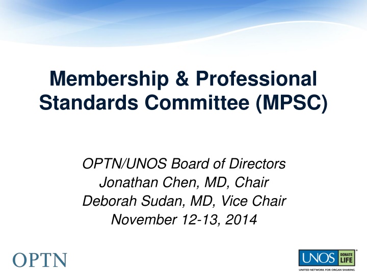 membership professional standards committee mpsc n.w