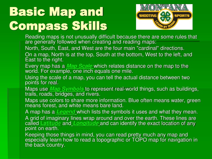 basic map and basic map and compass skills n.w
