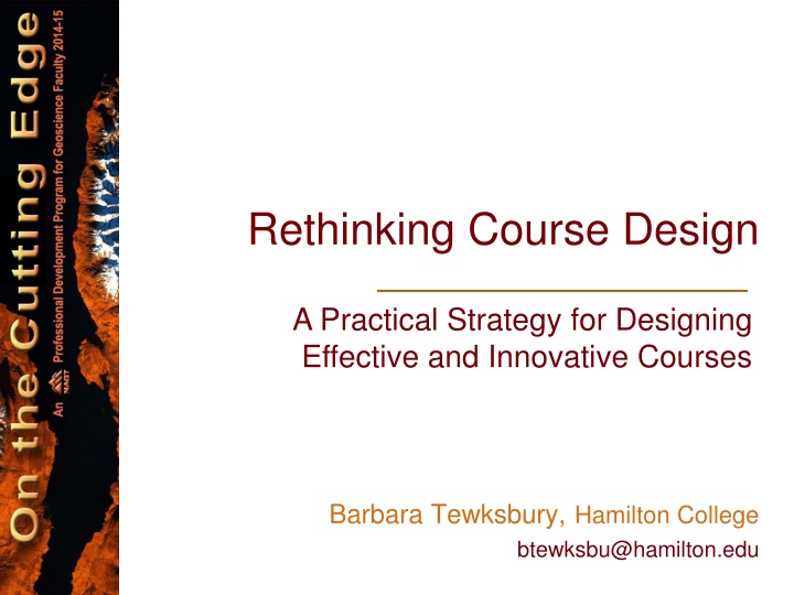 rethinking course design n.w