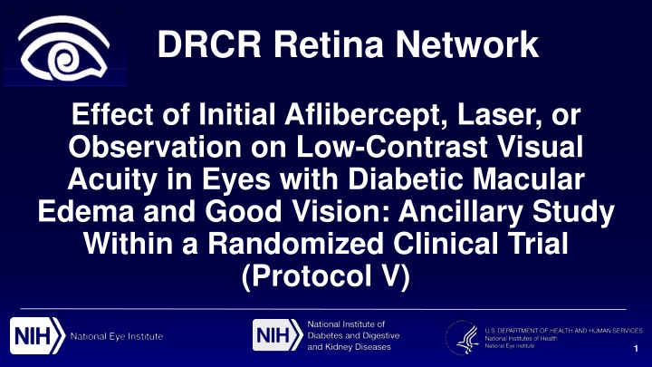 Initial Aflibercept vs. Laser vs. Observation in Diabetic Macular Edema