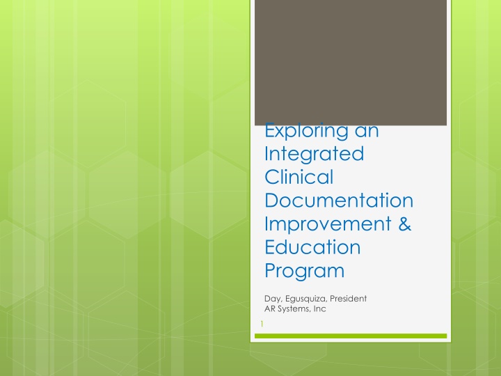 exploring an integrated clinical documentation n.w