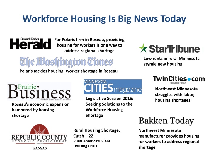 Addressing Workforce Housing Shortage in Rural Minnesota