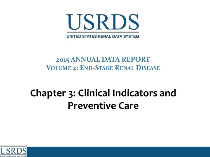 2015 annual data report v olume 2 e nd s tage n.w