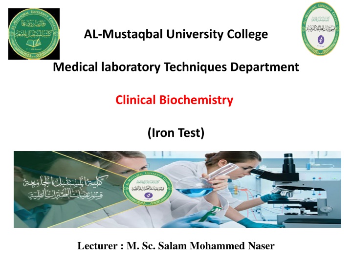 Iron Test in Clinical Biochemistry