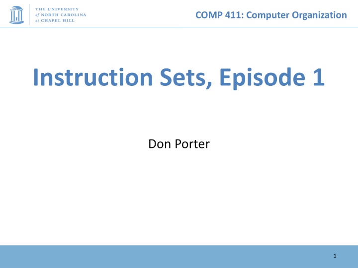 comp 411 computer organization n.w