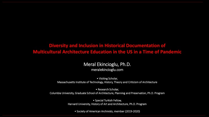 diversity and inclusion in historical n.w