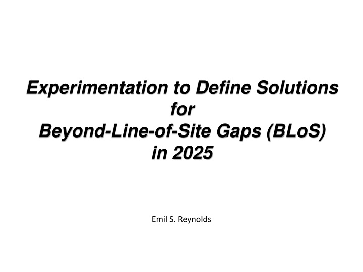 experimentation to define solutions for beyond n.w