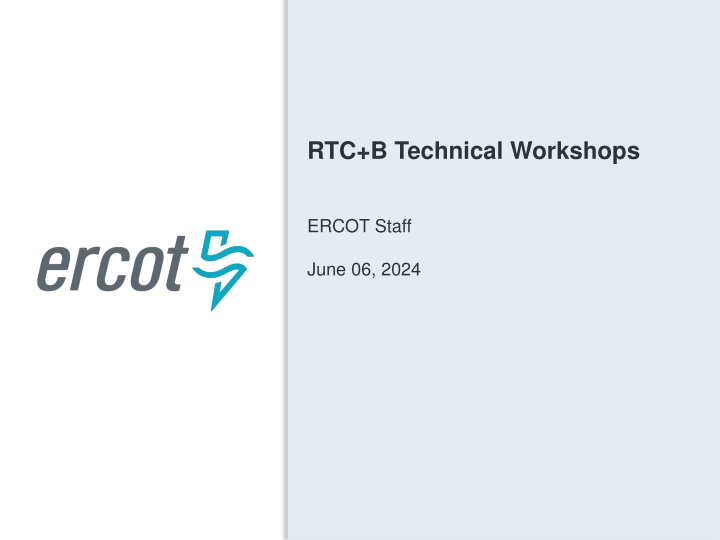 RTC+B Technical Workshops - Key Objectives for QSEs and Vendors