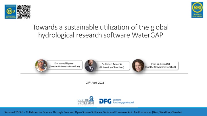 towards a sustainable utilization of the global n.w