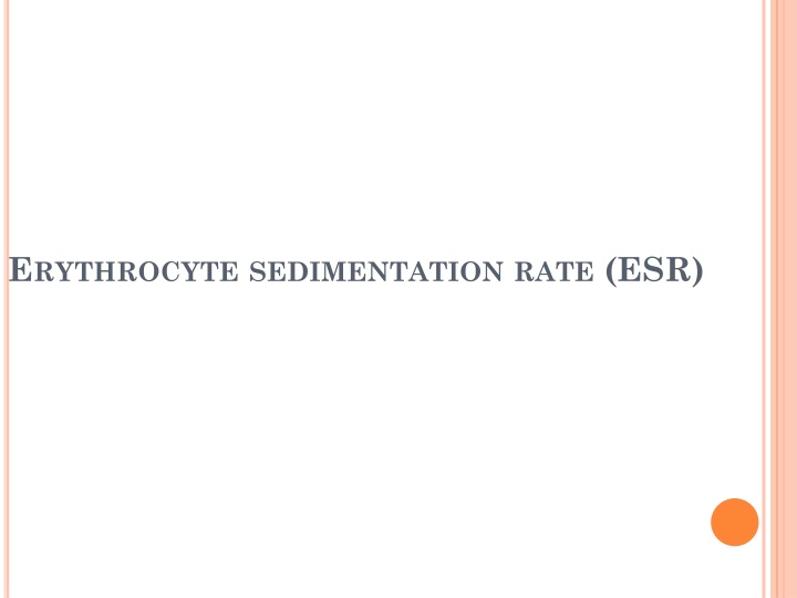 e rythrocyte sedimentation rate esr n.w