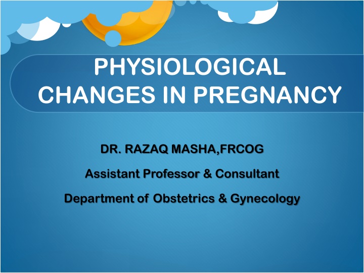 physiological changes in pregnancy n.w