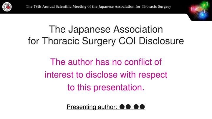 the japanese association for thoracic surgery n.w