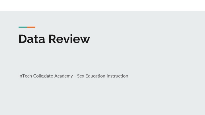 Sex Education Instruction in Health Curriculum