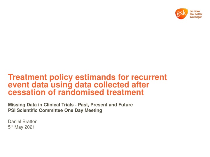 treatment policy estimands for recurrent event n.w