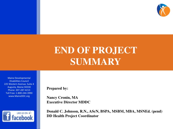 Maine Developmental Disabilities Council Project Summary