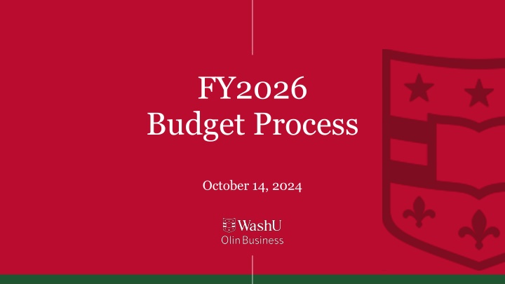 FY2026 Budget Process Guidelines