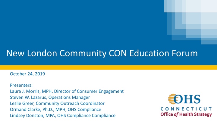 new london community con education forum n.w
