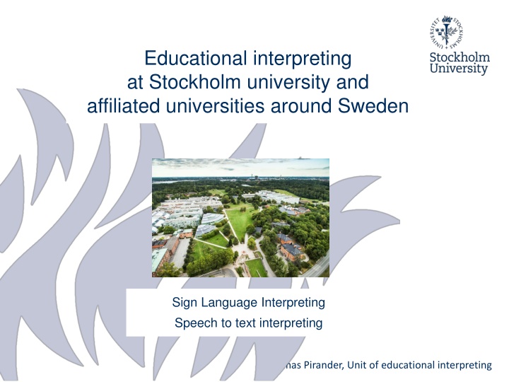 thomas pirander unit of educational interpreting n.w