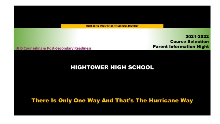 HHS Counseling & Post-Secondary Readiness Information