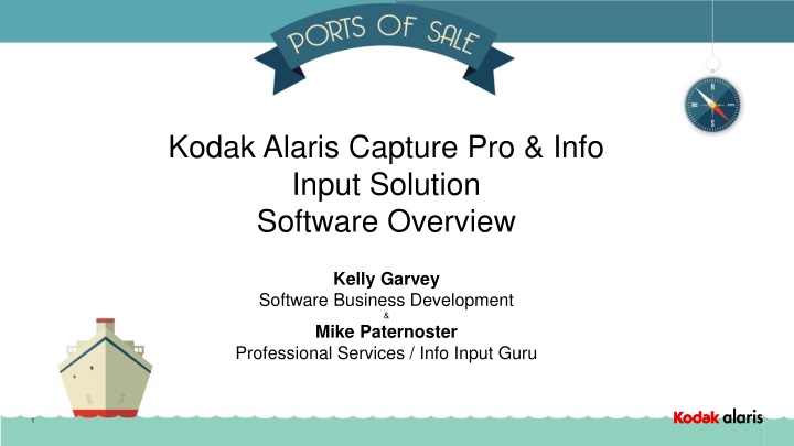 Overview of Kodak Alaris Capture Pro & Info Input Solution