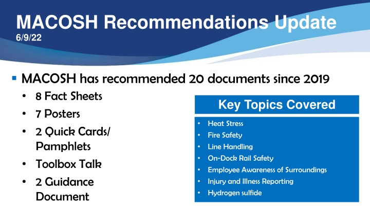 macosh recommendations update 6 9 22 n.w