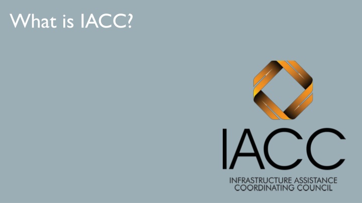 Infrastructure Assistance Coordinating Council in Washington