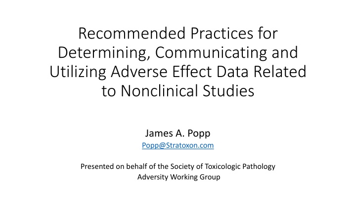 recommended practices for determining n.w