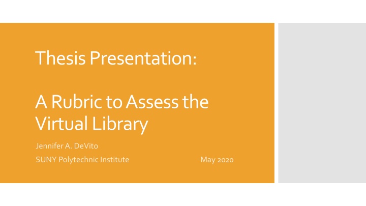 thesis presentation n.w