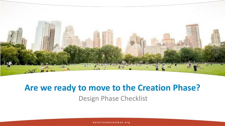 are we ready to move to the creation phase design n.w