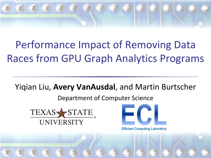 performance impact of removing data races from n.w