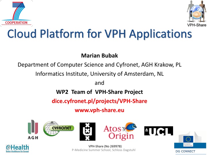 cloud platform for vph applications n.w