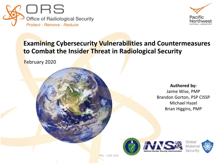 Examining Cybersecurity Vulnerabilities and Countermeasures in Radiological Security